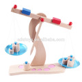 Ensembles pédagogiques de jeux de poids pour enfants Jouets en bois Balance Scale Toy